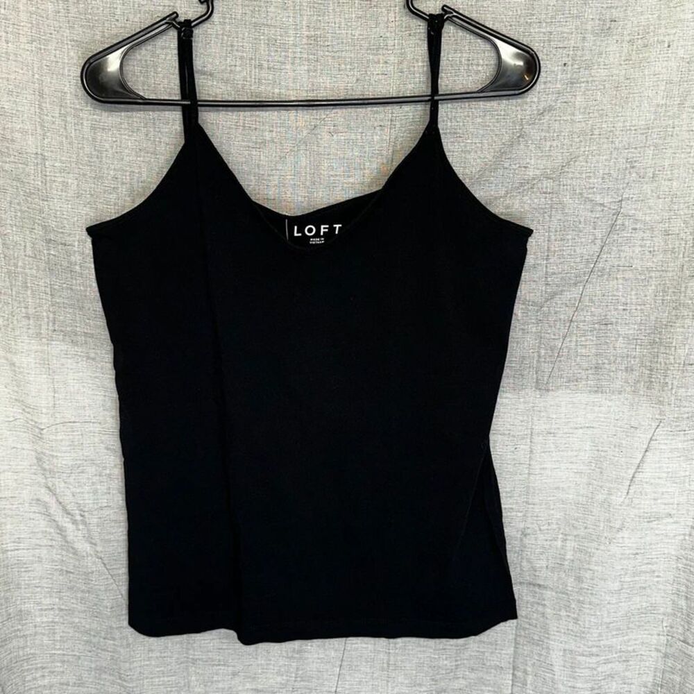 Loft, Black cami tank (women’s large)